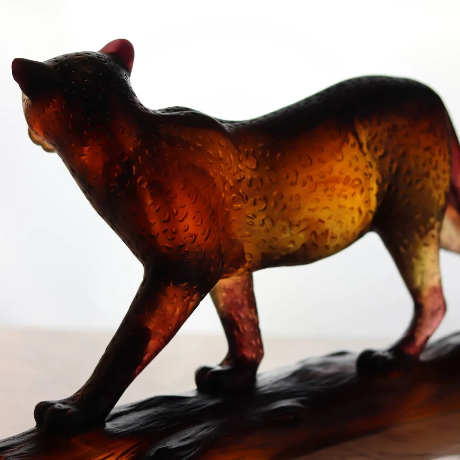 Discount Léopard tropical Daum Bestiaire|Animaux Cristal