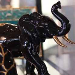 Online Éléphant chargeant Multant Émaux de Longwy Faïence De Longwy|Animaux