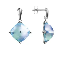 Hot Médicis boucles d’oreilles tiges aqua miroir baccarat Boucles D’Oreilles Cristal|Boucles D’Oreilles