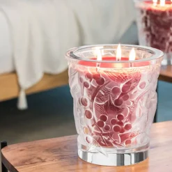 Clearance Merles et raisins, bougie parfumée cristal lalique Coupes, Coupelles Et Photophores|Bougies Lalique