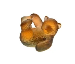 Mini ourson ambre gris daum Animaux Cristal|Bestiaire