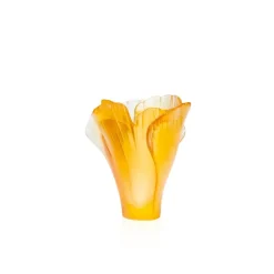 Mini vase ambre ginkgo daum Vases|Vases Cristal Couleur
