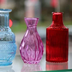 Clearance Mini vase en verre rouge N°7 Vases Cristal Couleur|Vases