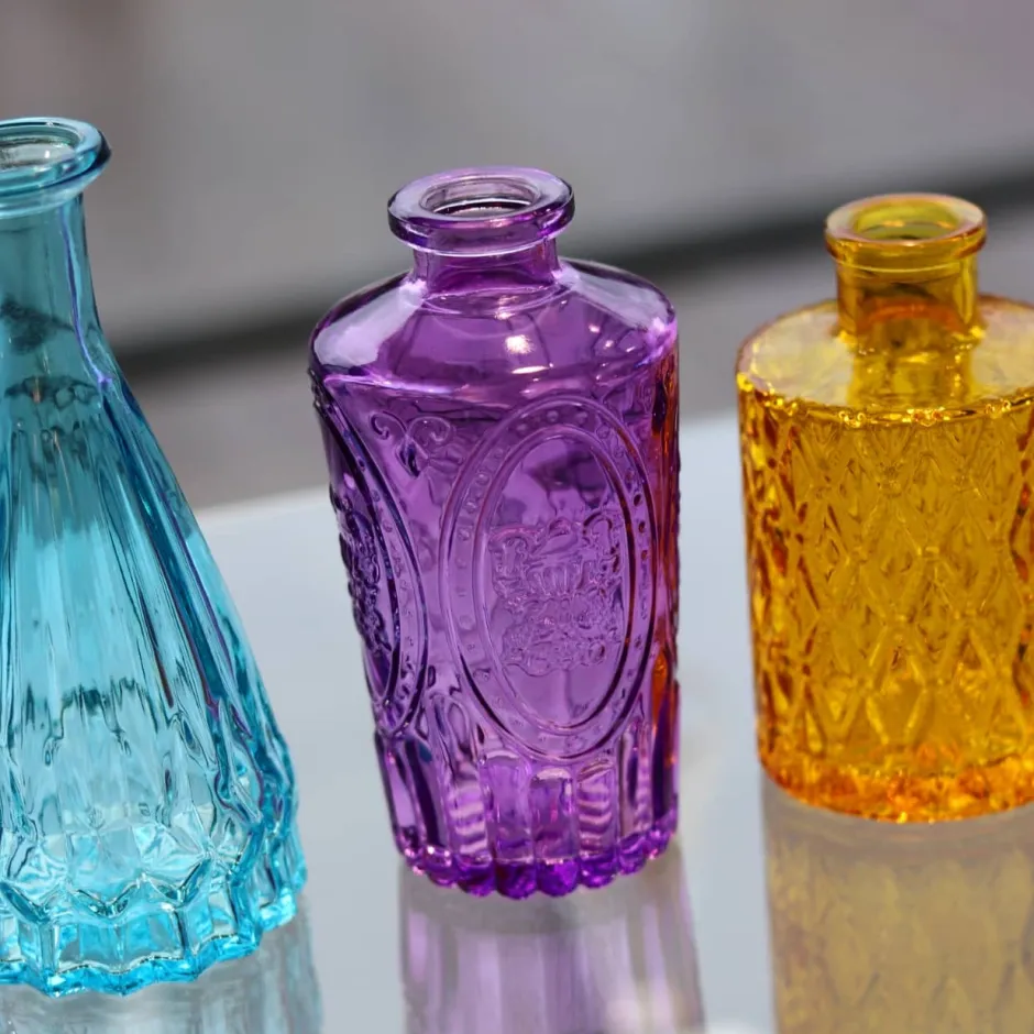 Clearance Mini vase en verre turquoise N°1 Vases Cristal Couleur|Vases