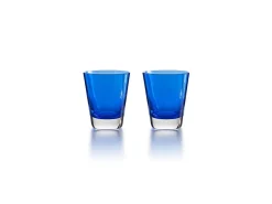 Online Mosaïque – gobelet bleu x2 baccarat Art De La Table|Verre Cristal Couleur