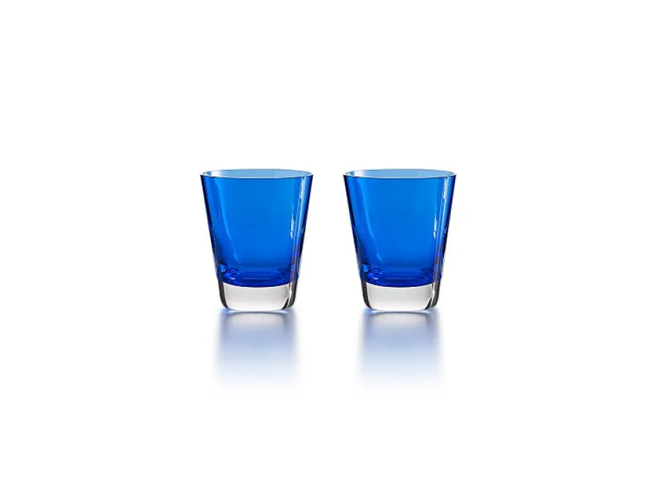 Online Mosaïque – gobelet bleu x2 baccarat Art De La Table|Verre Cristal Couleur