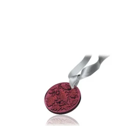 Ornement noël 2016 lalique chêne rouge Ornements Cristal|Sculptures Et Figurines