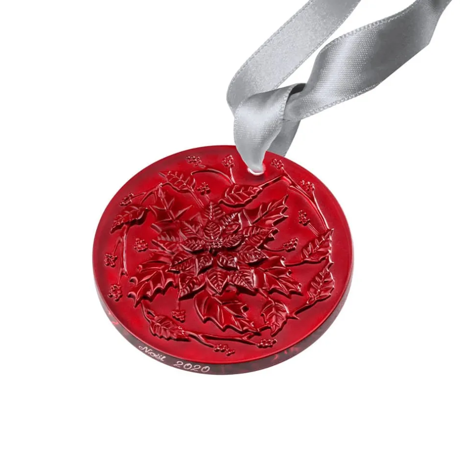 New Ornement poinsettia 2020 cristal lalique Sculptures Et Figurines|Ornements Cristal