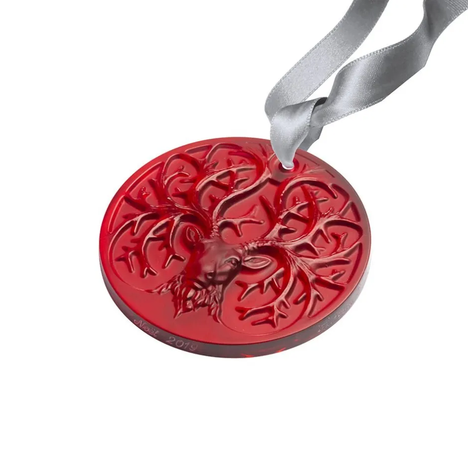 Outlet Ornement rennes cristal lalique Sculptures Et Figurines|Ornements Cristal