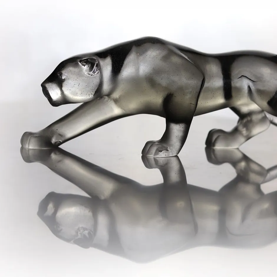 Clearance Panthère grise pm daum Bestiaire|Animaux Cristal