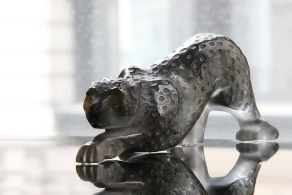 Panthère zeila grise gm lalique Sculptures Et Figurines|Bestiaire