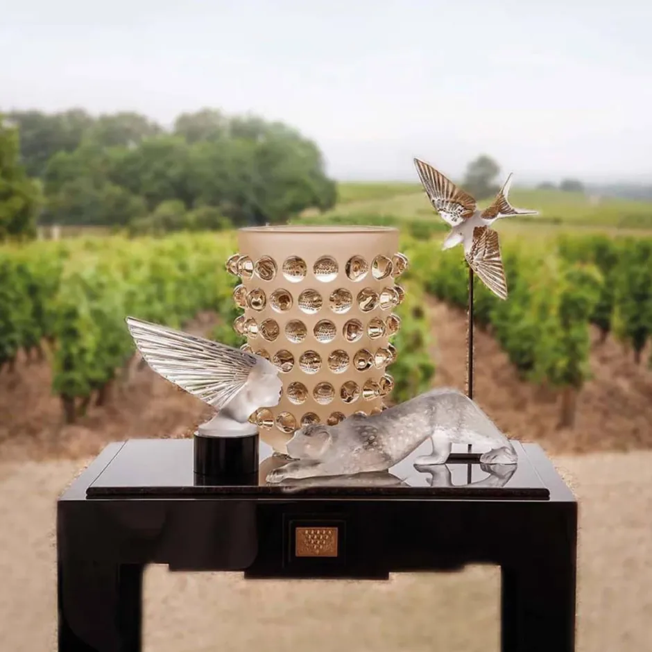 Online Panthère zeila incolore gm lalique Animaux Cristal|Sculptures Et Figurines