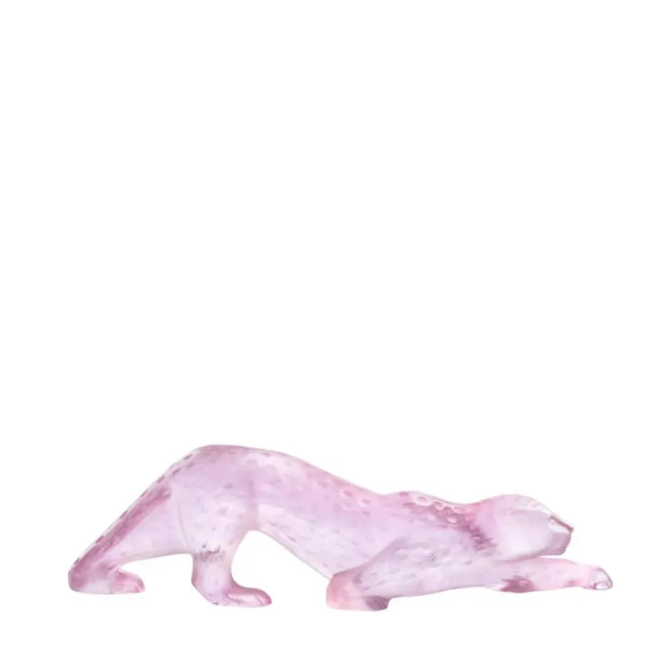 Discount Panthère zeila rose gm Lalique Bestiaire|Animaux Cristal