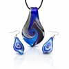 Clearance Parure pendentif + boucles d’oreilles noces lapis-lazuli Pendentifs Cristal|Pendentifs