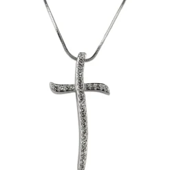 Discount Pendentif croix gm cristal Colliers Cristal|Colliers