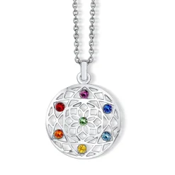 Pendentif fleur chakra cristaux swarovski® Pendentifs Cristal|Pendentifs