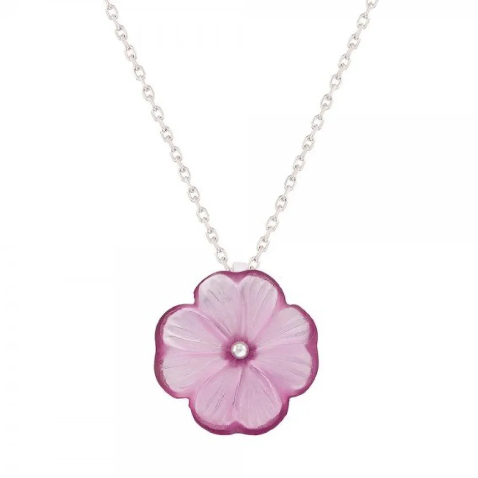 Discount Pendentif fleur fuchsia lalique Pendentifs Cristal|Pendentifs