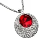 Best Pendentif rond éclatant cristal rouge Pendentifs Cristal|Pendentifs