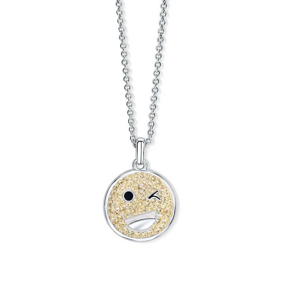 Outlet Pendentif smiley cristaux swarovski® Pendentifs Cristal|Pendentifs