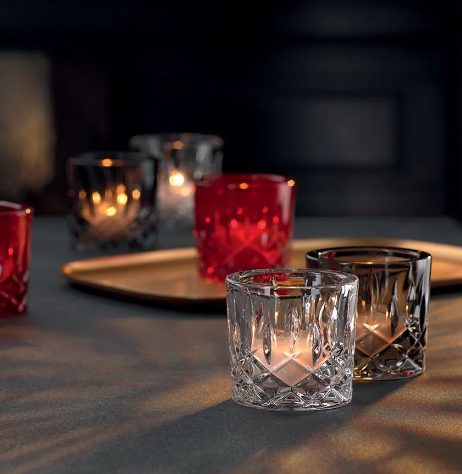 Photophore cristal smoke noblesse nachtmann Photophores, Bougeoirs Cristal|Coupes, Coupelles Et Photophores