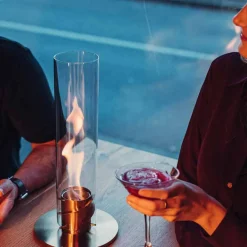 Sale Photophore feu de table spin 1200 intérieur et extérieur Coupes, Coupelles Et Photophores|Lampes Cristal