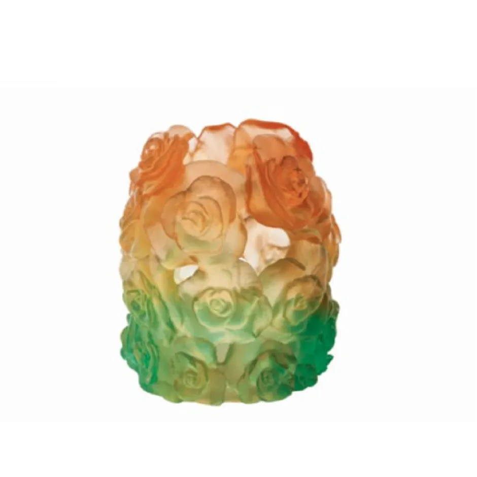 Online Photophore rose passion vert orange daum Photophores, Bougeoirs Cristal