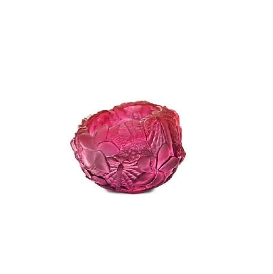 Clearance Photophore rouge violet bouquet daum Photophores, Bougeoirs Cristal