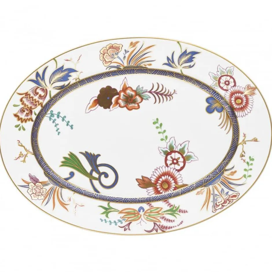 Outlet Plat ovale porcelaine 41 cm Imari Raynaud Art De La Table|Assiette Céramique