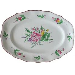 Hot Plat ovale reverbere Lunéville|Assiette Céramique