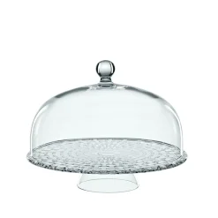 Online Plat tarte avec cloche bossa nova Art De La Table|Accessoires Table Cristal