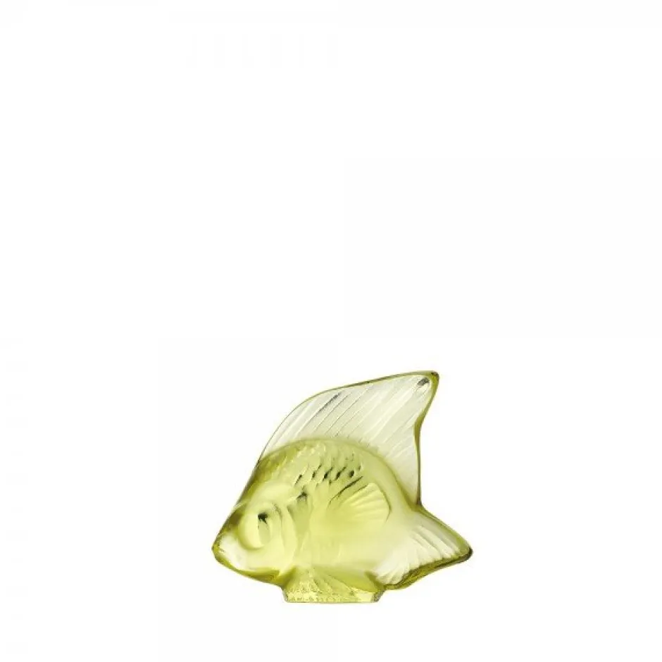 Poisson jaune lalique Sculptures Et Figurines|Bestiaire