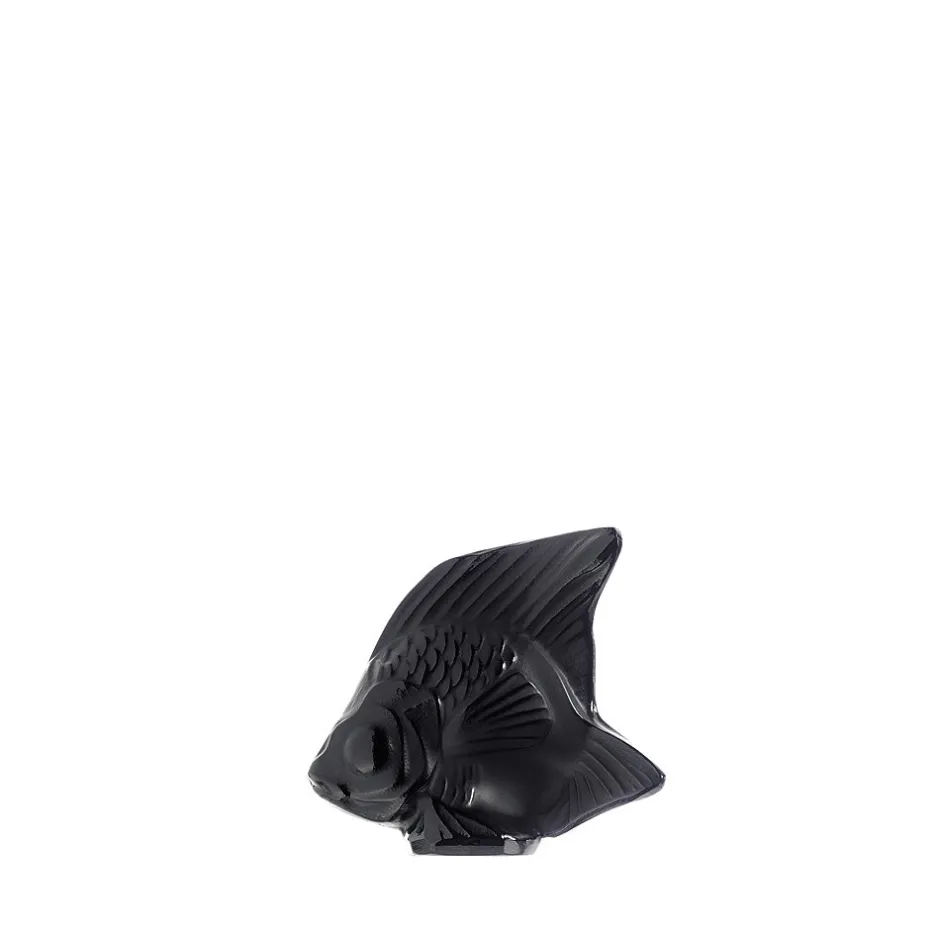 Clearance Poisson noir lalique Animaux Cristal|Sculptures Et Figurines