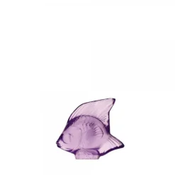 Discount Poisson violet clair Lalique Animaux Cristal|Sculptures Et Figurines