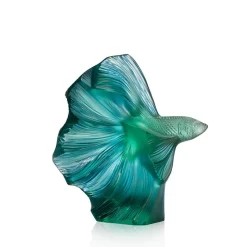 Sale Poissons combattants pm lalique Sculptures Et Figurines|Animaux Cristal