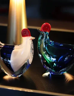 Online Poule cristal bleu et turquoise Bestiaire|Animaux Cristal