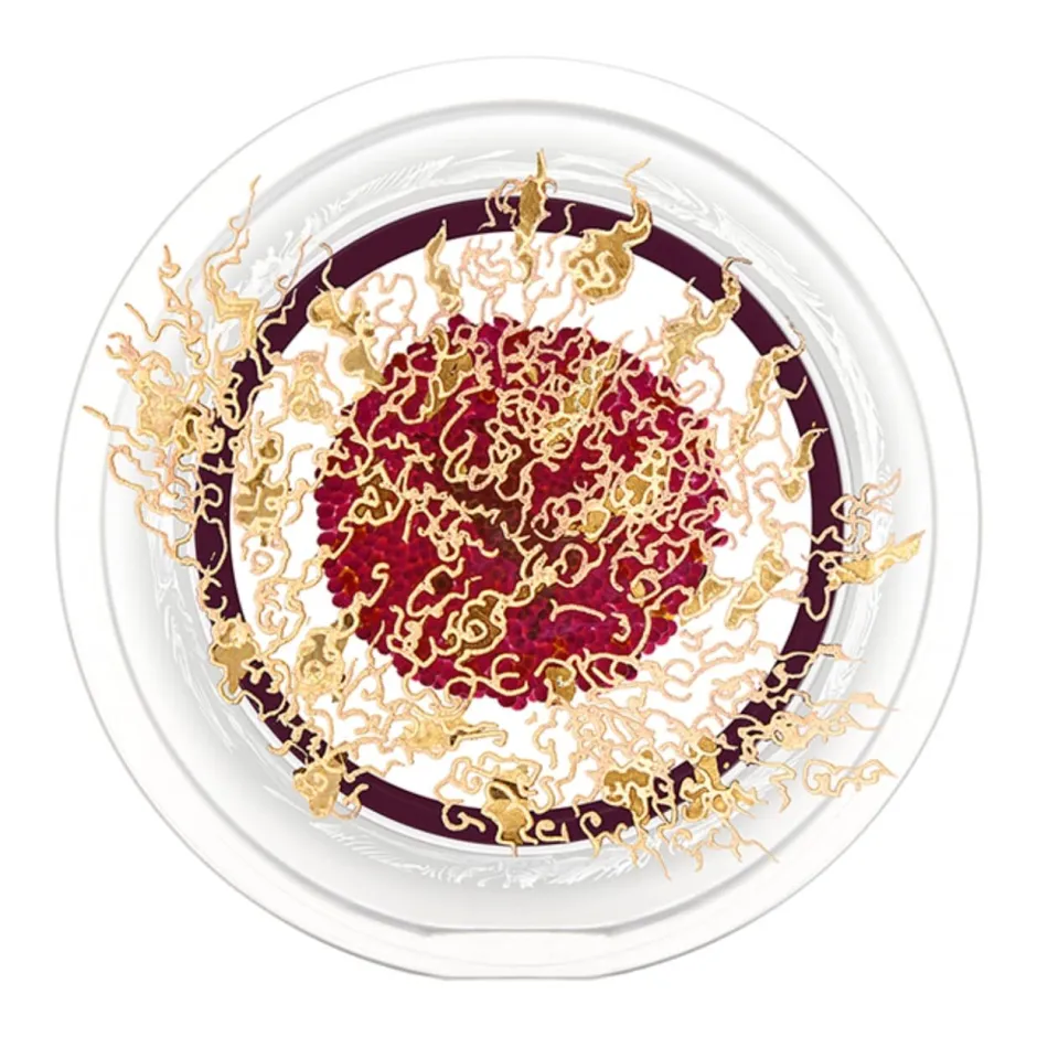 Presse-papier Le cheval doré 2026 Saint-Louis Presse-Papiers|Sulfures Cristal