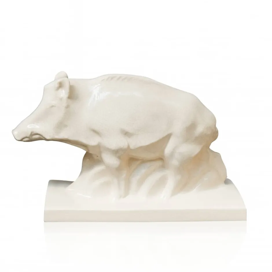 Clearance Sanglier art déco Faïence de Lunéville Lunéville