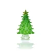 New Sapin vert miniature verre au chalumeau Décoration|Figurines Miniature Cristal