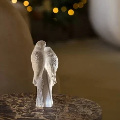 Discount Sculpture 2 perruches Lalique Sculptures Et Figurines|Bestiaire