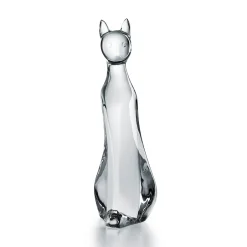 New Sculpture chat rigot baccarat Décoration|Animaux Cristal