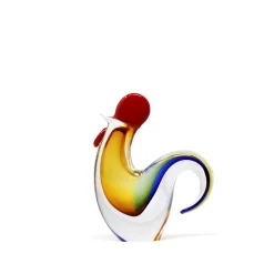 Hot Sculpture coq cristal jaune Bestiaire|Animaux Cristal