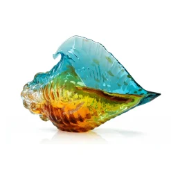 Sale Sculpture coquillage conque turquoise gm Bestiaire|Animaux Cristal