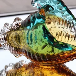Sale Sculpture coquillage conque turquoise gm Bestiaire|Animaux Cristal