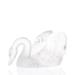 Outlet Sculpture cygne tête baissées lalique Bestiaire|Animaux Cristal