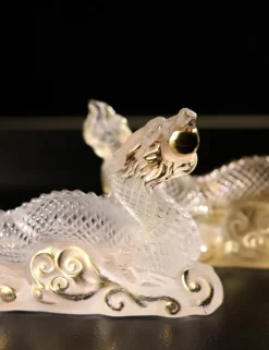 Sculpture dragon Tianlong Lalique Sculptures Et Figurines|Animaux Cristal