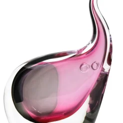 Hot Sculpture elephant cristal rose gris gm Animaux Cristal|Bestiaire