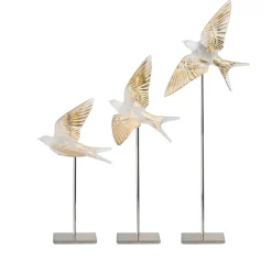 New Sculpture murale hirondelle lalique Sculptures Et Figurines|Bestiaire