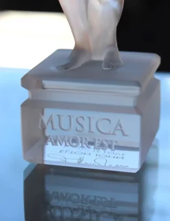 Sculpture music is love ange Éditions D’Art Cristal|Sculptures Et Figurines