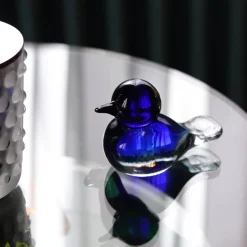 Hot Sculpture oiseau grand bleu Animaux Cristal|Bestiaire