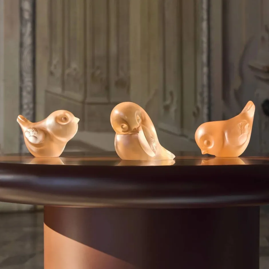 Sculpture Piou-Piou Tête baissée Lalique Sculptures Et Figurines|Bestiaire